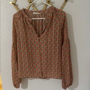 Floral Patterned Women's Top